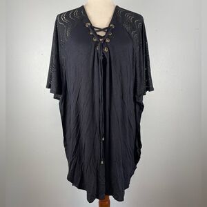 NWT Dotti Black Swim Cover Up Size M